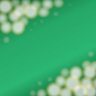 Background bubbles glistening emerald green