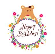floral bear frames design available in 4 design style N3