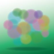 Background bubbles glistening emerald green beautiful