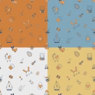 Easter Seamless Pattern N21