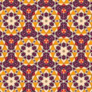Lace floral ethnic ornament seamless pattern
