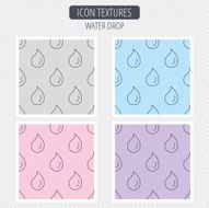Water drop icon Liquid sign N3