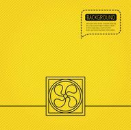 Ventilation icon Fan or propeller sign N2