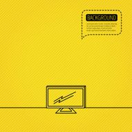 Lcd tv icon Led monitor sign N2