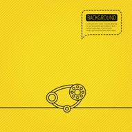 Timing belt icon Generator strap sign
