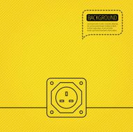 UK socket icon Electricity power adapter N3