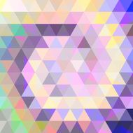 abstract background consisting of pink yellow blue white triangles
