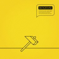 Hammer icon Repair or fix sign N2
