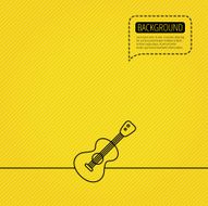 Guitar icon Musical instrument sign N2