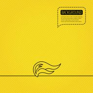 Fire flames icon Blazing bonfire sign