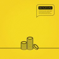 Coins icon Cash money sign N8