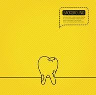 Caries icon Tooth health sign