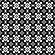 Black and white geometric seamless pattern abstract background N39