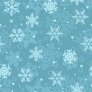 Seamless pattern of snowflakes white on light blue N2