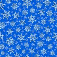 Seamless pattern of snowflakes white on blue N2
