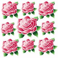 Beautiful pink roses blooming on background