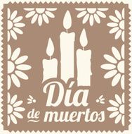 Day Of The Dead - Cut Out Paper N9