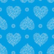 Background with Heartshape Floral Pattern N2