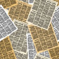 Newspaper seamless pattern Vector background of pages vintag N2