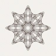 Filigree Flower Henna Pattern N3