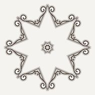 Filigree Flower Henna Pattern N4