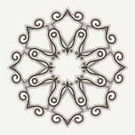 Filigree Flower Henna Pattern N5