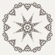 Filigree Flower Henna Pattern N7