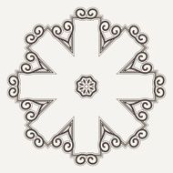 Filigree Flower Henna Pattern N8