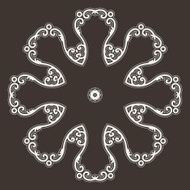 Filigree Flower Henna Pattern N14