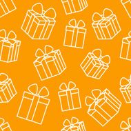 Seamless pattern with gift boxes N12
