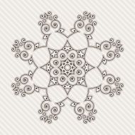 Filigree Flower Henna Pattern N19