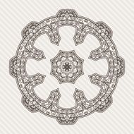 Filigree Flower Henna Pattern N21