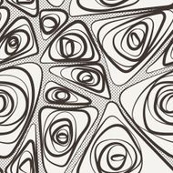 Seamless vector abstract pattern of curled lines N2