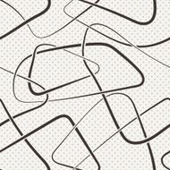 Seamless vector abstract pattern of curled lines N3