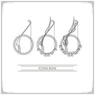 Icons Fantasy Bow Lineart
