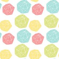 Seamless repeat pattern with polygonal shapes