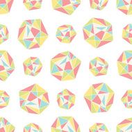 Seamless repeat pattern with polygonal shapes N3