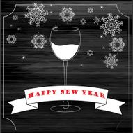 Christmas and New Year greeting card Vector illustration background N24