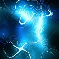 Blue plasmatic background shining lines