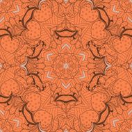 Circle lace organic ornament