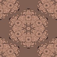 Circle lace organic ornament N2