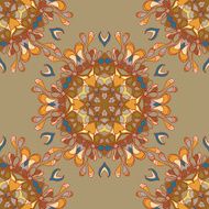 Circle lace organic ornament N3