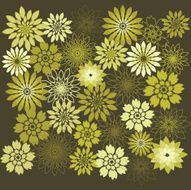 Flower Design Elements Background