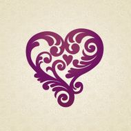 Vector baroque ornament in Victorian style N18