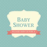 Baby Shower Invitation Vector Illustration