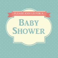Baby Shower Invitation Vector Illustration N2