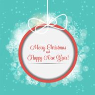 Abstract Christmas and New Year Background Vector Illustration N25