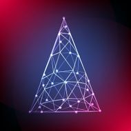 Christmas tree geometric style N3