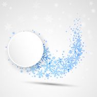 Snow wave Holiday winter wave theme background