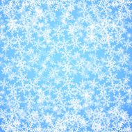 Abstract blue Christmas background with snowflakes